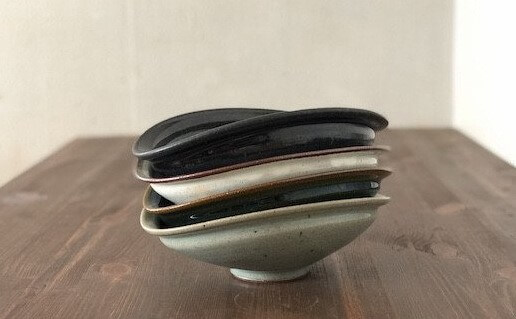 【瀬戸窯元　翠窯　1】翠窯の人気商品　カレー皿4色セット